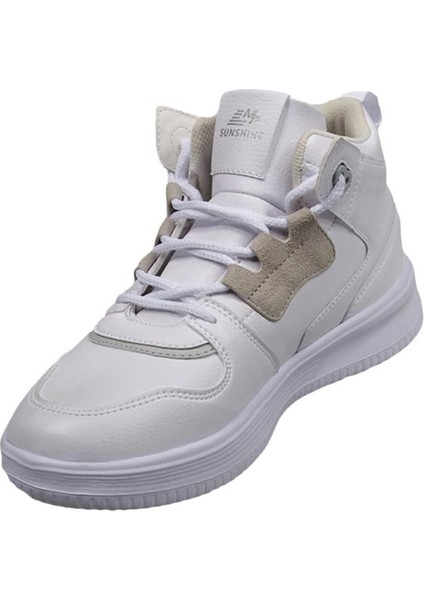 222-2720 Zn Kadın Beyaz Boğazlı Sneaker Ayakkabı modelleri