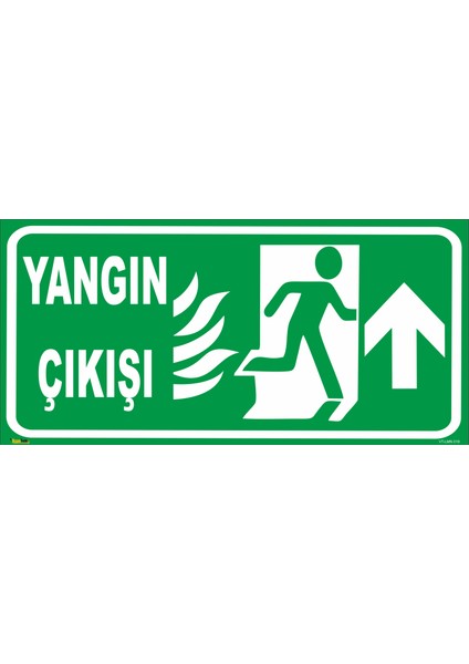 Yangın Çıkışı (Yukarı Yön) Levhası