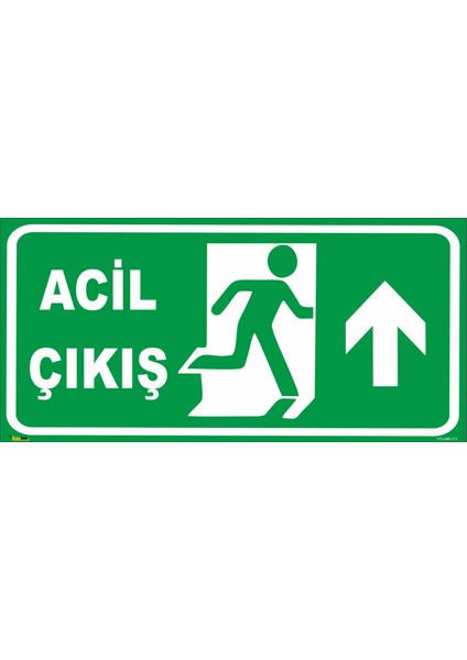 Acil Çıkış (Yukarı Yön) Levhası
