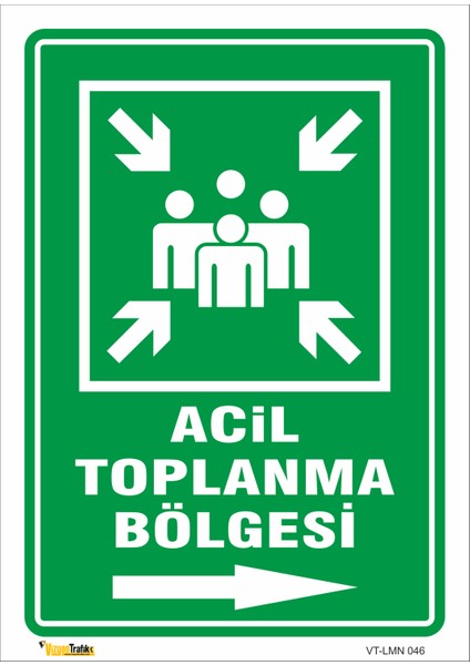 Acil Toplanma Bölgesi (Sağ Yön) Levhası