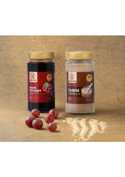 Tahin 500 gr Cam Kavanoz - Helal - Vegan - İnce Öğütülmüş Susam - Doğal Olarak İşlenmiş - Atıştırmalık ve Kahvaltı İçin İdeal - Pekmezle Karıştırılabilir - Demir ve Vitamin Kaynağı