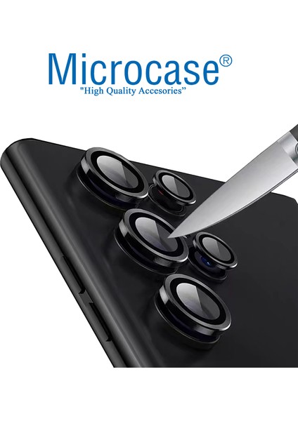 Samsung Galaxy S23 Ultra Kamera Camı Lens Koruyucu Halka Set - AL8114 fiyatları