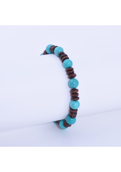 Doğal Yeşil Firuze Taşlı Bileklik fiyatları