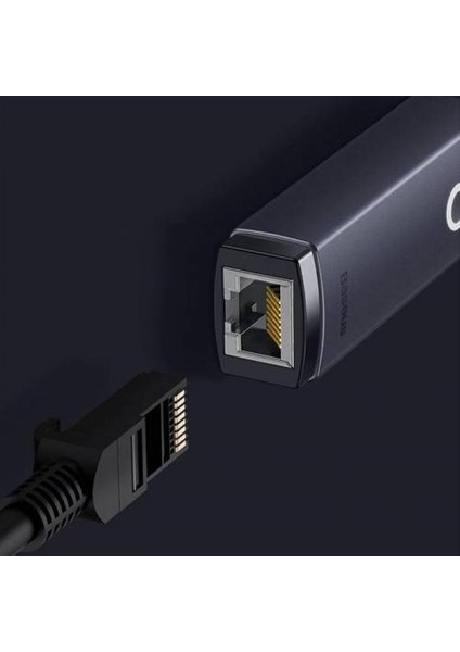 22.5cm 1000MBPS Type-C To RJ45 Ethernet Çevirici Dönüştürücü RJ45 Ethernet Lan Port Adaptör