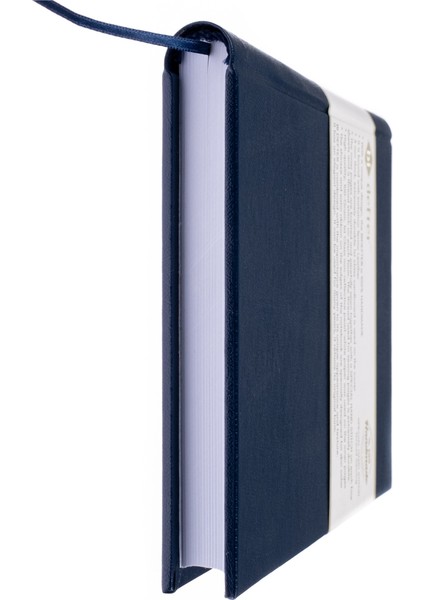 Eskiz Defteri - %100 El Yapımı, El Dikişi (Iplik Dikiş) Termo Deri Ciltleme, Çizgisiz Ciltli Defter A/5 Lacivert