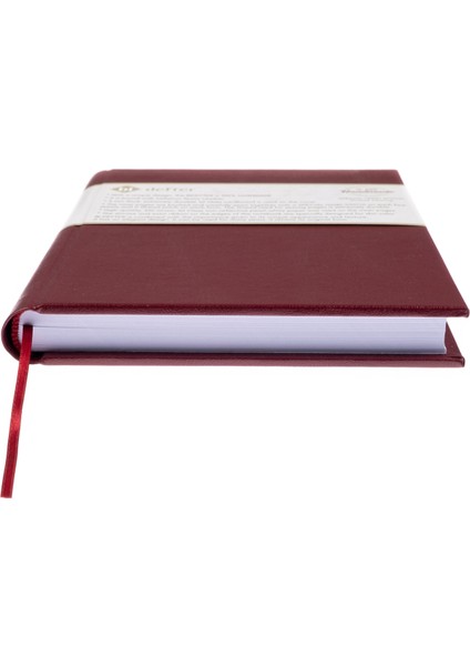 Kareli Defter - %100 El Yapımı, El Dikişi (İplik Dikiş) Özel Tasarım – Termo Deri Ciltli, “Benzersiz Ürün” A/5 Bordo