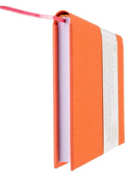 Noktalı Defter - %100 El Yapımı, El Dikişi (İplik Dikiş) Özel Tasarım – 1 Sınıf Viskon Kumaş ile ciltlenmiştir. “Benzersiz Ürün” A/5 Turuncu