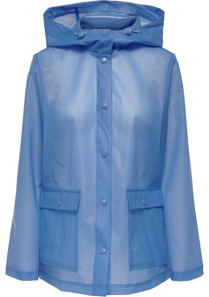 Onlacacie Short Rain Jacket Otw Provence Kadın Günlük Yağmurluk 15281928-PROVENCE Mavi