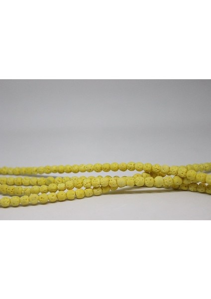 Lav Taşı Sarı Renkli Dizi 6mm