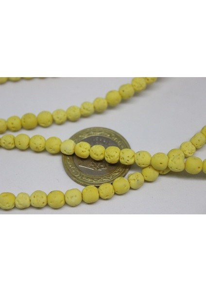 Lav Taşı Sarı Renkli Dizi 6mm fiyatları