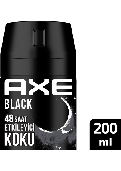 Erkek Sprey Deodorant Black XL 48 Saat Etkileyici Koku 200 ml