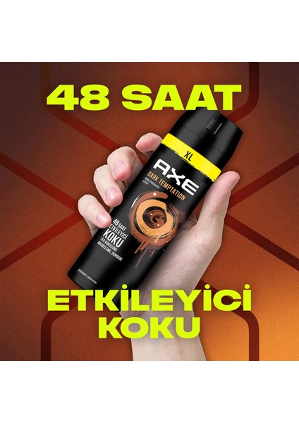 Erkek Sprey Deodorant Dark Temptation XL 48 Saat Etkileyici Koku 200 ml