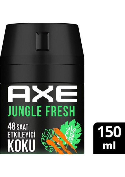 Erkek Sprey Deodorant Jungle Fresh 48 Saat Etkileyici Koku 150 ml