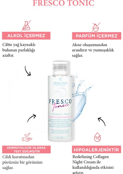 Cosmetıcs Laboratory Günlük Temizleyici Fresco Tonik ve Gece Kremi Seti modelleri