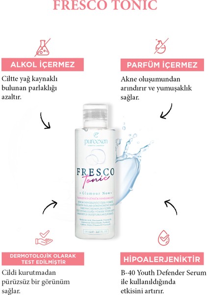 Cosmetıcs Laboratory Günlük Temizleyici Fresco Tonik ve 40 Yaş Öncesi Serum Yenilenme Seti fiyatları