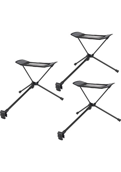 3 Katlanır Sandalye Seti Ayak Çizimi Kamp Sandalyesi Tabure Ayak Ayakları Dinlenme Koltuğu (Yurt Dışından)