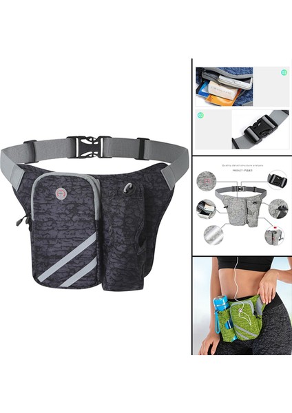 Su Şişesi Tutucu ile Koşu Paket, Siyah Trekking Için Kulaklık Deliği (Yurt Dışından) fırsatları