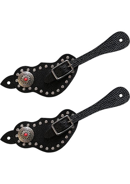 1pair Spur Strap Tow Western Retro Style, Horse Cowboy Siyah Eğitim Için (Yurt Dışından) modelleri