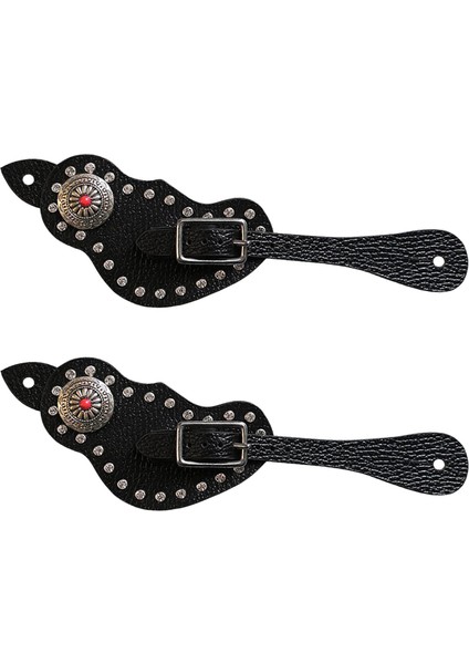 1pair Spur Strap Tow Western Retro Style, Horse Cowboy Siyah Eğitim Için (Yurt Dışından) indirimleri
