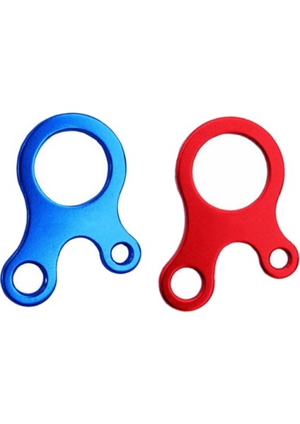 2pcs Çadır Rüzgar Ipi Bağlantı Elemanı 3 Delik Antislip Kanca Sıkıcı Kırmızı Mavi (Yurt Dışından)