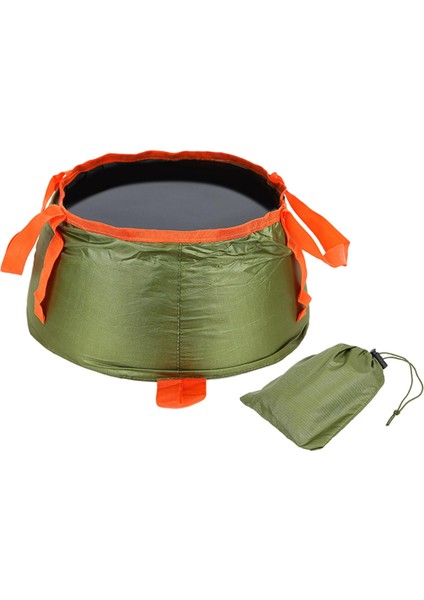Taşıma Çantası Yeşil ile Kamp Için Polyester Katlanabilir Su Kovası (Yurt Dışından) indirimleri