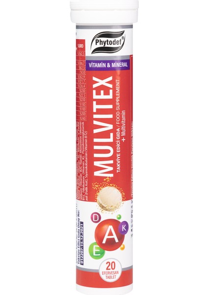 Mulvitex Multivitamin Efervesan Tablet - 20 Adet & Wintech C + Beta Glukan - 30 Kapsül