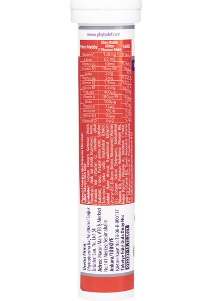 Mulvitex Multivitamin Efervesan Tablet - 20 Adet & Wintech C + Beta Glukan - 30 Kapsül