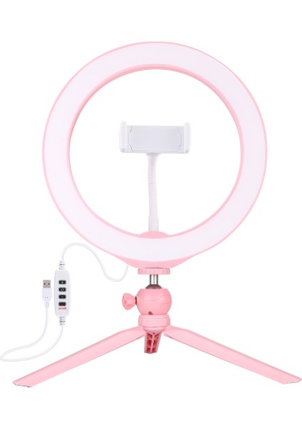 10.2 Inç 26CM Sfie Güzellik Işığı + Masaüstü Tripod - Pembe (Yurt Dışından)