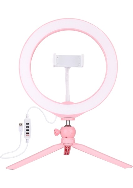 10.2 Inç 26CM Sfie Güzellik Işığı + Masaüstü Tripod - Pembe (Yurt Dışından)