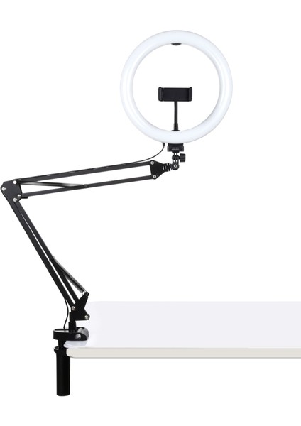 10.2 Inç 26CM Halka Kavisli Işık + Masaüstü Kol Standı - Siyah (Yurt Dışından) modelleri