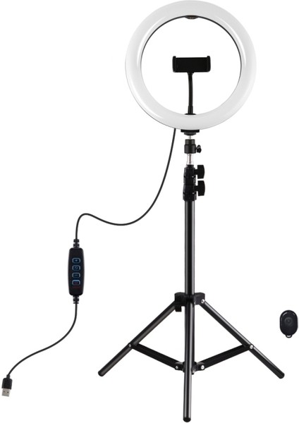 10.2 Inç 26CM Halka Işığı + 1.1m Tripod Montajı - Siyah (Yurt Dışından) fırsatları