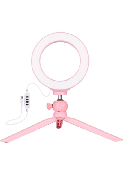 6.2 Inç 16CM Işık + Masaüstü Tripod Montajı - Pembe (Yurt Dışından) modelleri