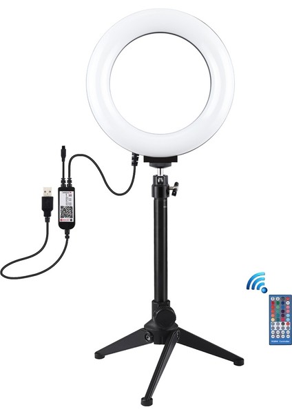 6.2 Inç Rgbw Işık + Masaüstü Tripod - Siyah (Yurt Dışından)