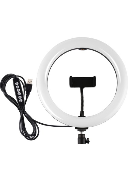 10.2 Inç 26CM Rgbw Dimmable LED Halka Işığı - Siyah (Yurt Dışından)