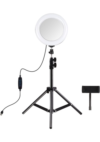 7.9 Inç 20 cm Ayna Işığı+ 1.1m Tripod Montajı - Siyah (Yurt Dışından)