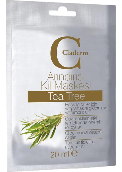 Kil Maskesi 20 ml Sachet  Tea Tree