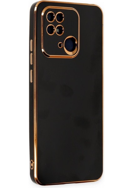 Xiaomi Poco C40 Kılıf Bark Parlak Kenarlı Silikon