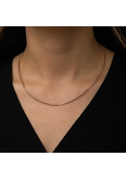 Gümüş Omega Choker Zincir