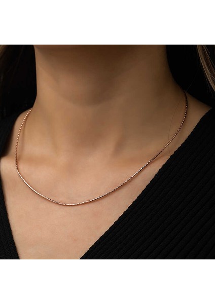 Gümüş Omega Choker Zincir