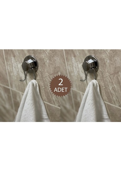 Krom Vakumlu Banyo Havlu Askısı 2 Adet Gönderilir