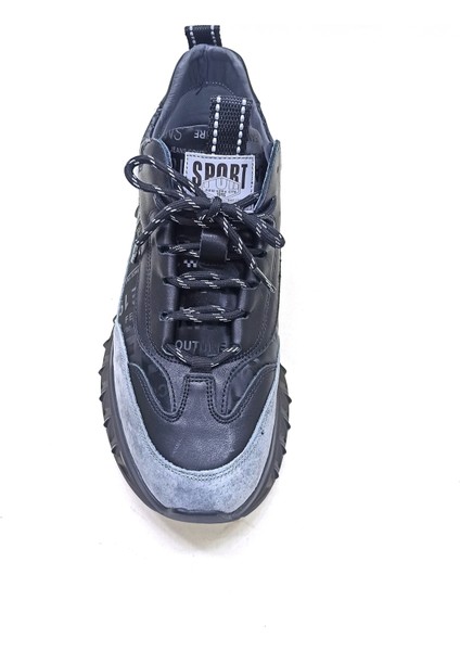 Siyah Erkek Sneaker Spor Ayakkabı