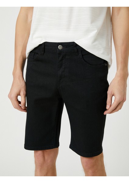 Basic Kot Şort 5 Cep Pamuklu indirimleri