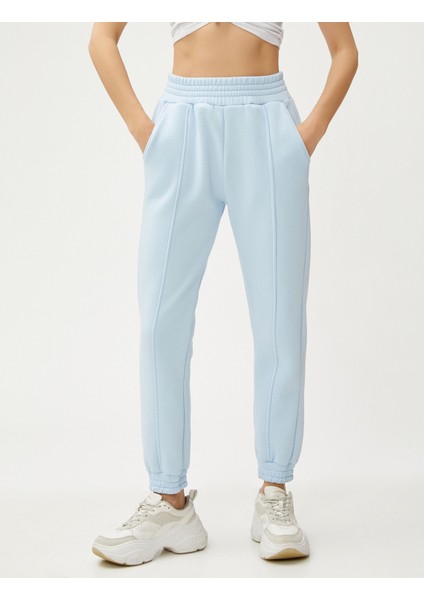 Cepli Jogger Eşofman Altı Nervürlü Beli Lastikli modelleri