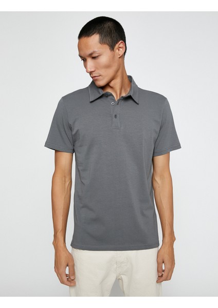 Basic Tişört Polo Yaka Pamuklu modelleri