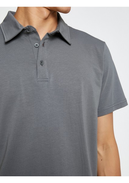 Basic Tişört Polo Yaka Pamuklu indirimleri