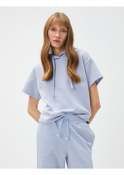 Kısa Kollu Sweatshirt Kapüşonlu fiyatları