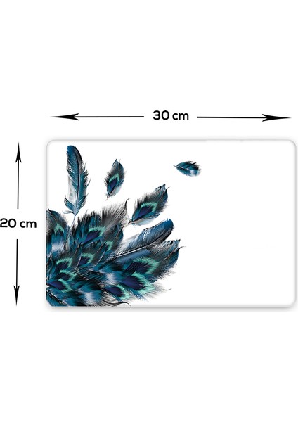 Plumas Desen | Cam Kesme Tahtası-Cam Kesme Tablası | 20cm x 30cm modelleri