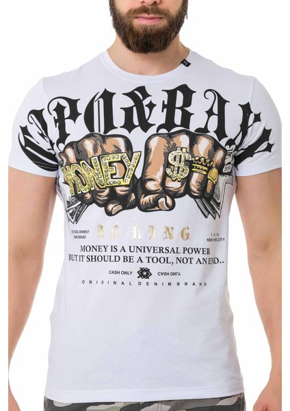 CT714 Gang Style Basic Beyaz Tişört modelleri