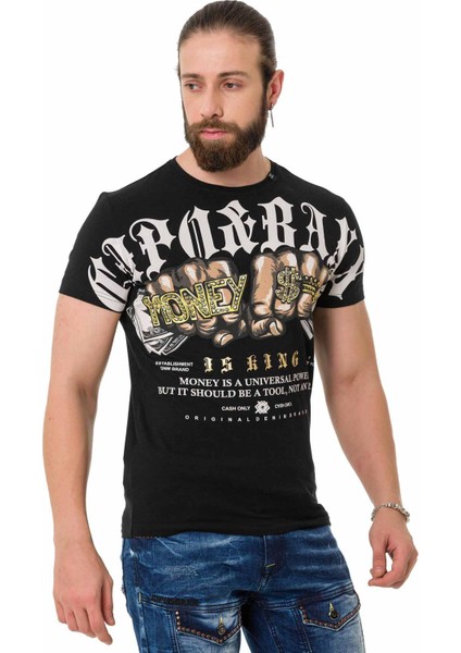 CT714 Gang Style Basic Siyah Tişört fiyatları