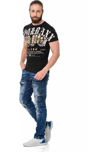 CT714 Gang Style Basic Siyah Tişört indirimleri